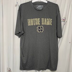 Campus Heritage Men’s XL Gray Short Sleeve Notre Dame Tee